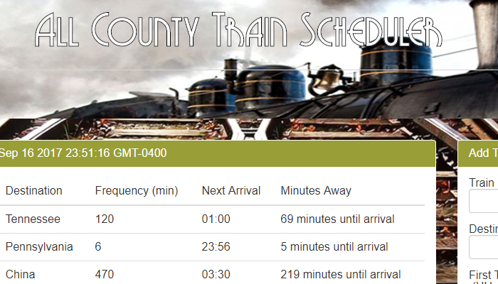 Train-Scheduler